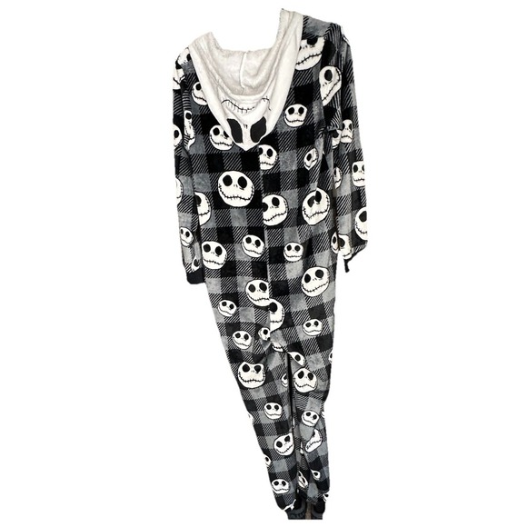Disney Nightmare‎ Before Christmas One-piece Pajamas Jack Skellington Womens M - Picture 5 of 10